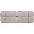 Meridian Furniture Orin Beige Velvet Performance Fabric 2 pc. Modular Sofa