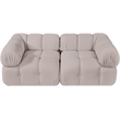 Meridian Furniture Orin Beige Velvet Performance Fabric 2 pc. Modular Sofa