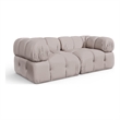Meridian Furniture Orin Beige Velvet Performance Fabric 2 pc. Modular Sofa