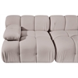 Meridian Furniture Orin Beige Velvet Performance Fabric 2 pc. Modular Sofa
