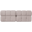 Meridian Furniture Orin Beige Velvet Performance Fabric 2 pc. Modular Sofa