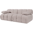 Meridian Furniture Orin Beige Velvet Performance Fabric 2 pc. Modular Sofa