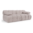 Meridian Furniture Orin Beige Velvet Performance Fabric 2 pc. Modular Sofa