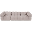 Meridian Furniture Orin Beige Velvet Performance Fabric 3 pc. Modular Sofa