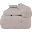 Meridian Furniture Orin Beige Velvet Performance Fabric 3 pc. Modular Sofa