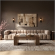 Meridian Furniture Orin Beige Velvet Performance Fabric 4 pc. Modular Sofa