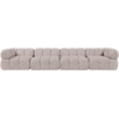 Meridian Furniture Orin Beige Velvet Performance Fabric 4 pc. Modular Sofa