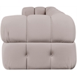 Meridian Furniture Orin Beige Velvet Performance Fabric 4 pc. Modular Sofa