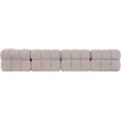 Meridian Furniture Orin Beige Velvet Performance Fabric 4 pc. Modular Sofa