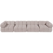 Meridian Furniture Orin Beige Velvet Performance Fabric 4 pc. Modular Sofa