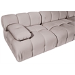 Meridian Furniture Orin Beige Velvet Performance Fabric 4 pc. Modular Sofa