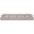 Meridian Furniture Orin Beige Velvet Performance Fabric 4 pc. Modular Sofa