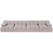 Meridian Furniture Orin Beige Velvet Performance Fabric 4 pc. Modular Sofa