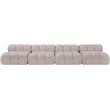 Meridian Furniture Orin Beige Velvet Performance Fabric 4 pc. Modular Sofa
