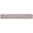 Meridian Furniture Orin Beige Velvet Performance Fabric 5 pc. Modular Sofa