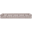 Meridian Furniture Orin Beige Velvet Performance Fabric 5 pc. Modular Sofa