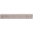 Meridian Furniture Orin Beige Velvet Performance Fabric 5 pc. Modular Sofa