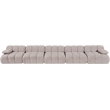 Meridian Furniture Orin Beige Velvet Performance Fabric 5 pc. Modular Sofa
