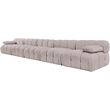 Meridian Furniture Orin Beige Velvet Performance Fabric 5 pc. Modular Sofa