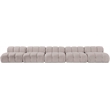 Meridian Furniture Orin Beige Velvet Performance Fabric 5 pc. Modular Sofa