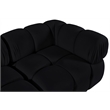 Meridian Furniture Orin Black Velvet Performance Fabric 2 pc. Modular Sofa