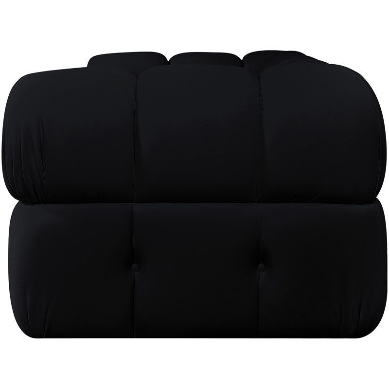 Meridian Furniture Orin Black Velvet Performance Fabric 2 pc. Modular Sofa