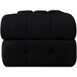 Meridian Furniture Orin Black Velvet Performance Fabric 2 pc. Modular Sofa