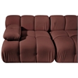 Meridian Furniture Orin Rose Velvet Performance Fabric 2 pc. Modular Sofa