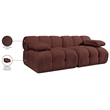 Meridian Furniture Orin Rose Velvet Performance Fabric 2 pc. Modular Sofa