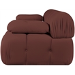 Meridian Furniture Orin Rose Velvet Performance Fabric 2 pc. Modular Sofa