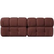 Meridian Furniture Orin Rose Velvet Performance Fabric 2 pc. Modular Sofa