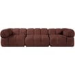 Meridian Furniture Orin Rose Velvet Performance Fabric 3 pc. Modular Sofa