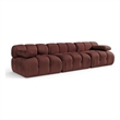 Meridian Furniture Orin Rose Velvet Performance Fabric 3 pc. Modular Sofa
