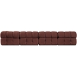 Meridian Furniture Orin Rose Velvet Performance Fabric 4 pc. Modular Sofa