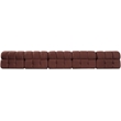 Meridian Furniture Orin Rose Velvet Performance Fabric 5 pc. Modular Sofa