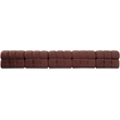 Meridian Furniture Orin Rose Velvet Performance Fabric 5 pc. Modular Sofa
