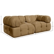 Meridian Furniture Orin Saddle Velvet Performance Fabric 2 pc. Modular Sofa