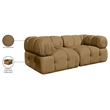Meridian Furniture Orin Saddle Velvet Performance Fabric 2 pc. Modular Sofa