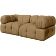 Meridian Furniture Orin Saddle Velvet Performance Fabric 2 pc. Modular Sofa