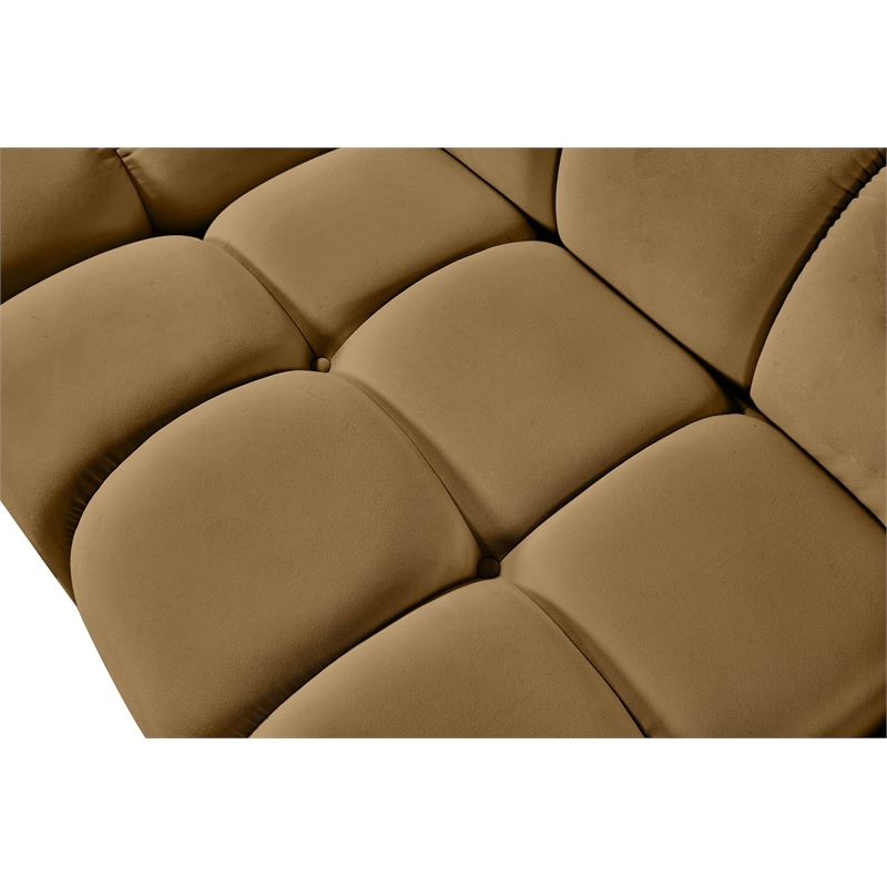 Meridian Furniture Orin Saddle Velvet Performance Fabric 2 pc. Modular Sofa