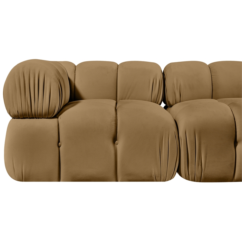 Meridian Furniture Orin Saddle Velvet Performance Fabric 2 pc. Modular Sofa