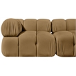 Meridian Furniture Orin Saddle Velvet Performance Fabric 2 pc. Modular Sofa