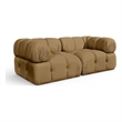 Meridian Furniture Orin Saddle Velvet Performance Fabric 2 pc. Modular Sofa
