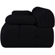 Meridian Furniture Orin Black Velvet Performance Fabric 2 pc. Modular Sofa