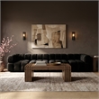 Meridian Furniture Orin Black Velvet Performance Fabric 4 pc. Modular Sofa