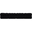 Meridian Furniture Orin Black Velvet Performance Fabric 4 pc. Modular Sofa
