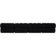 Meridian Furniture Orin Black Velvet Performance Fabric 4 pc. Modular Sofa