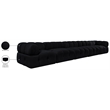 Meridian Furniture Orin Black Velvet Performance Fabric 5 pc. Modular Sofa