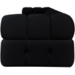 Meridian Furniture Orin Black Velvet Performance Fabric 5 pc. Modular Sofa