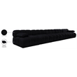 Meridian Furniture Orin Black Velvet Performance Fabric 5 pc. Modular Sofa